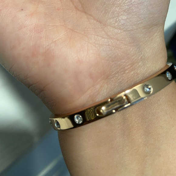 Rose Gold Kate Spade Bracelet with Pave Stones - Picture 5 of 5